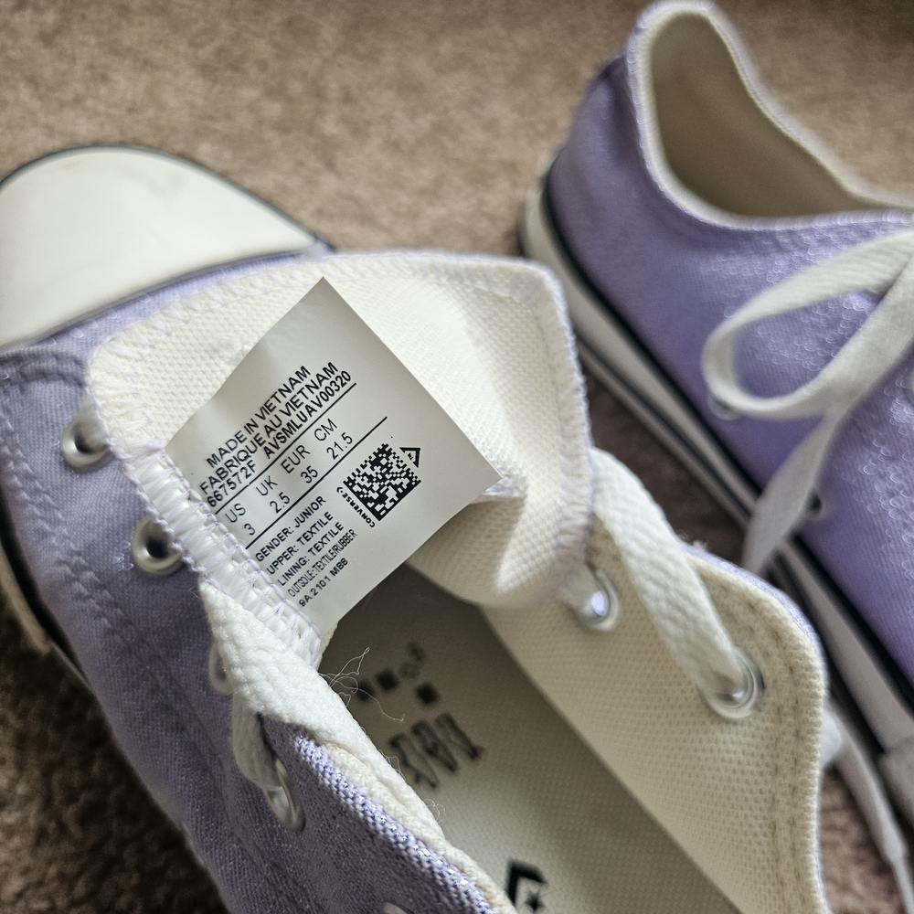 Converse Purple Low-Top Sneakers - Picture 4 of 5